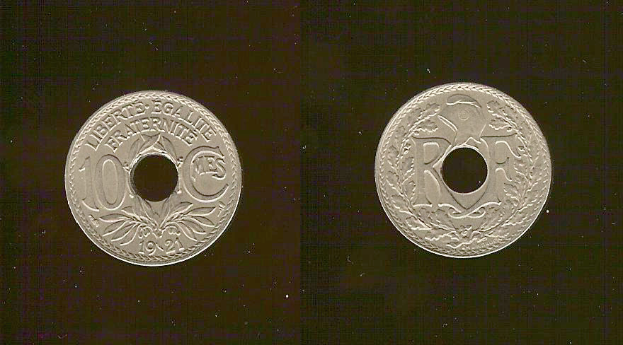 10 centimes Lindauer 1921 SUP